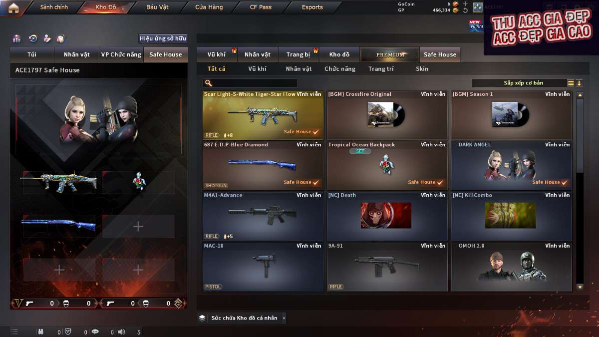 shop acc cf uy tin gia re